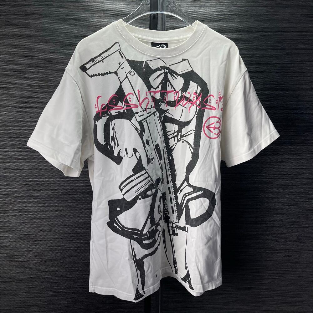 Graphic Tee Stop The War Heal The World White size Medium
